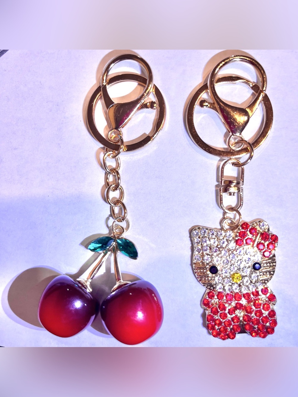 2 bag charms, big 4”
